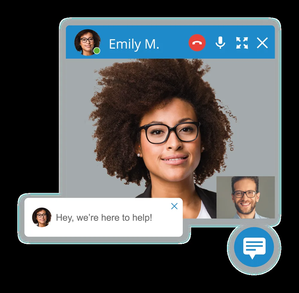 Live chat and WhatsApp — 3CX