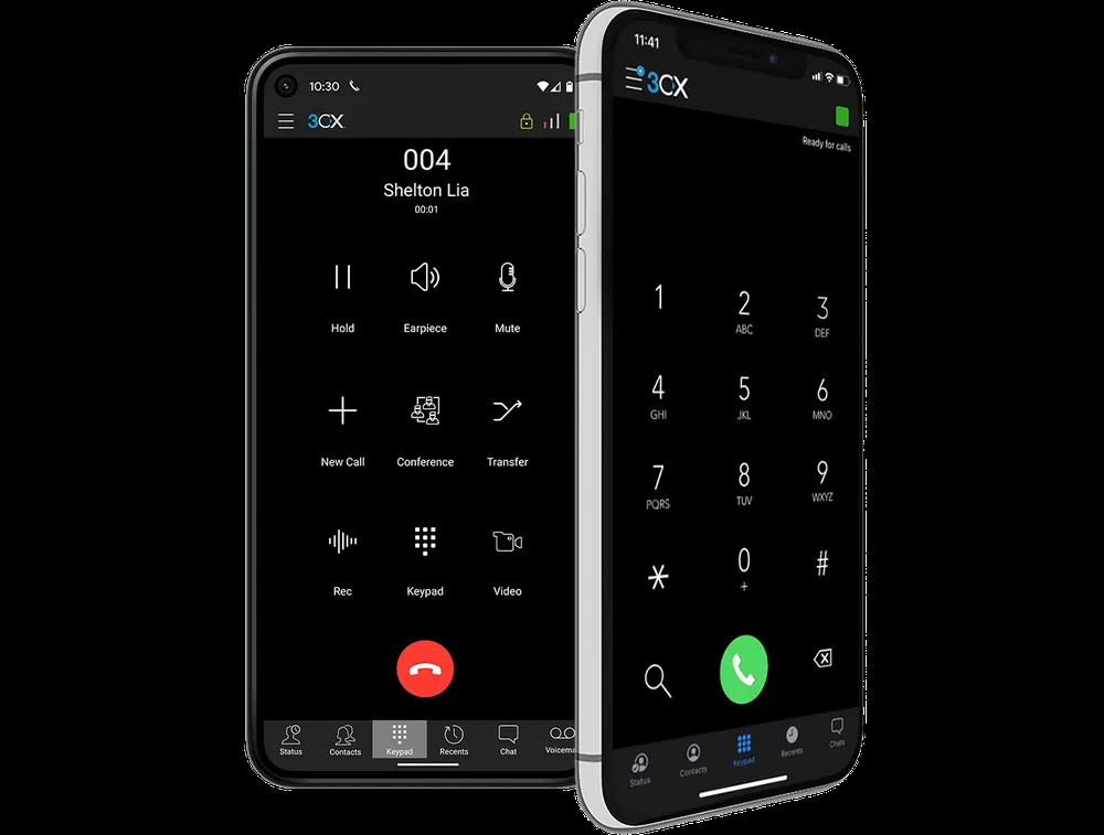 iPhone and Android apps — 3CX